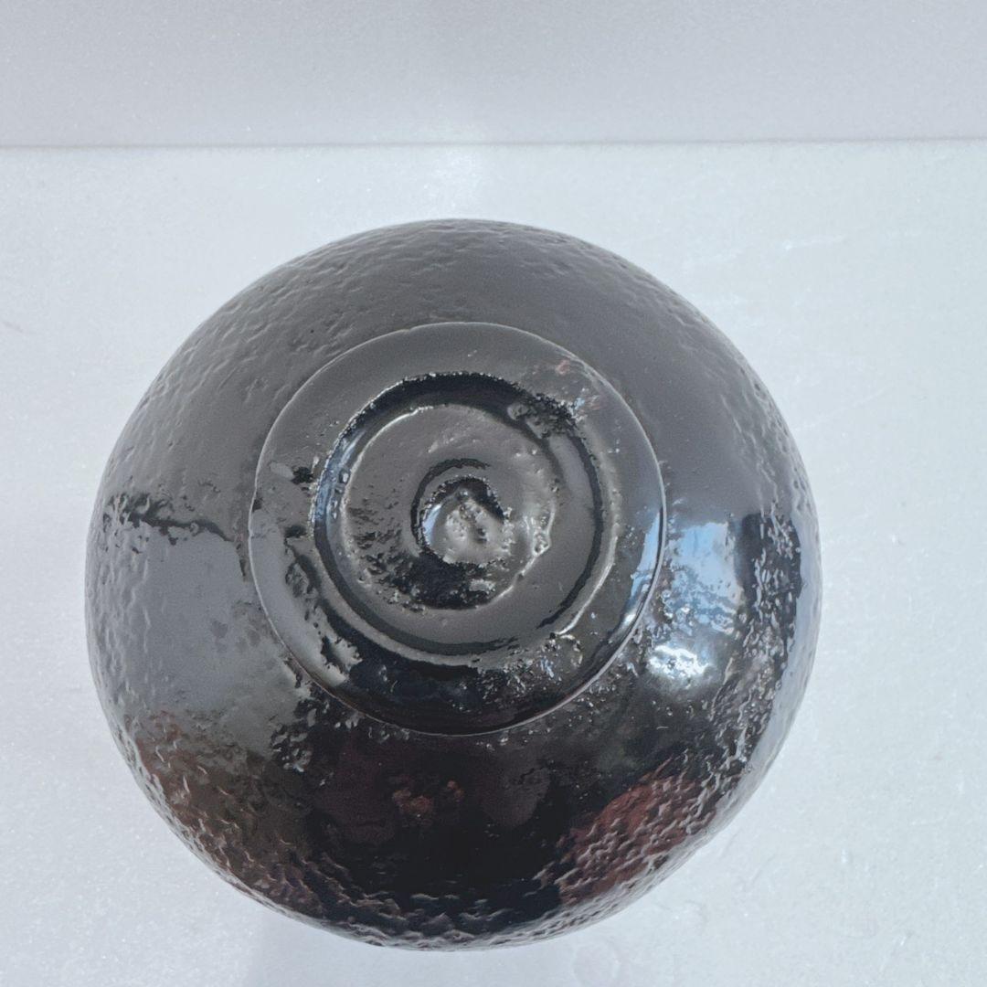 茶道具塗師 前端雅峯 乾漆 黒茶碗 共箱 長期保管品 レトロ 骨董