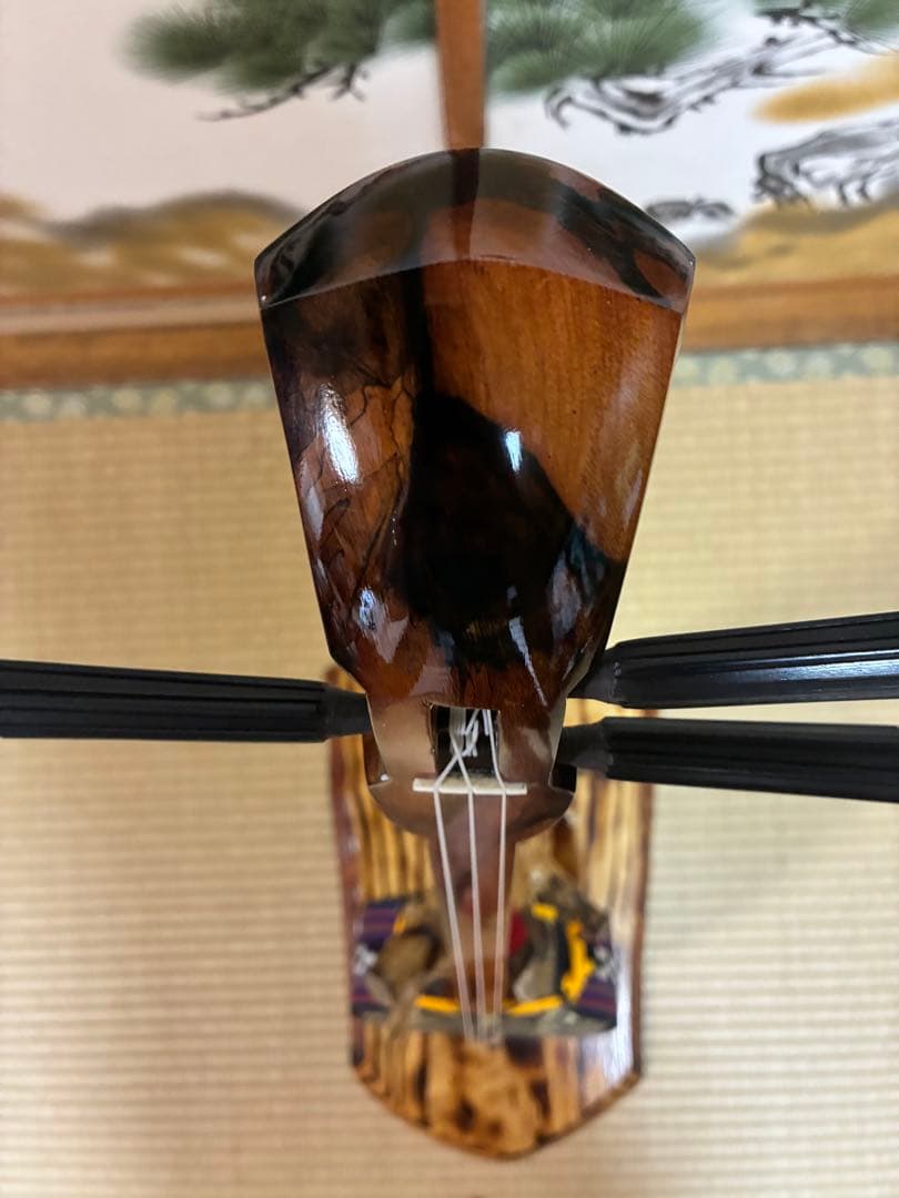 沖縄三線　エーマクルチ　本蛇皮一枚張り！