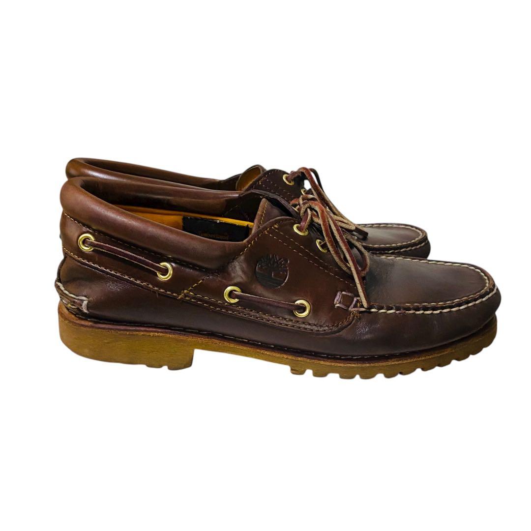 Timberland レザーデッキブーツ　3eye ブラウン　8W