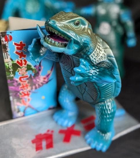 大魔神＆ガメラ＆ダイモン（マルサン・Ｍ１号）大映怪獣ソフビ３体セット＋２