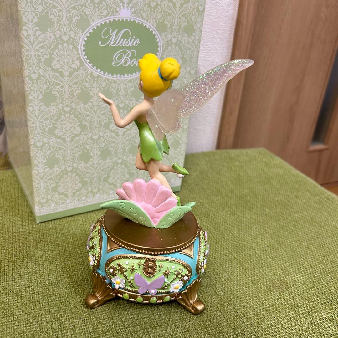 ティンカーベル オルゴール 花と蝶　ディズニーストア