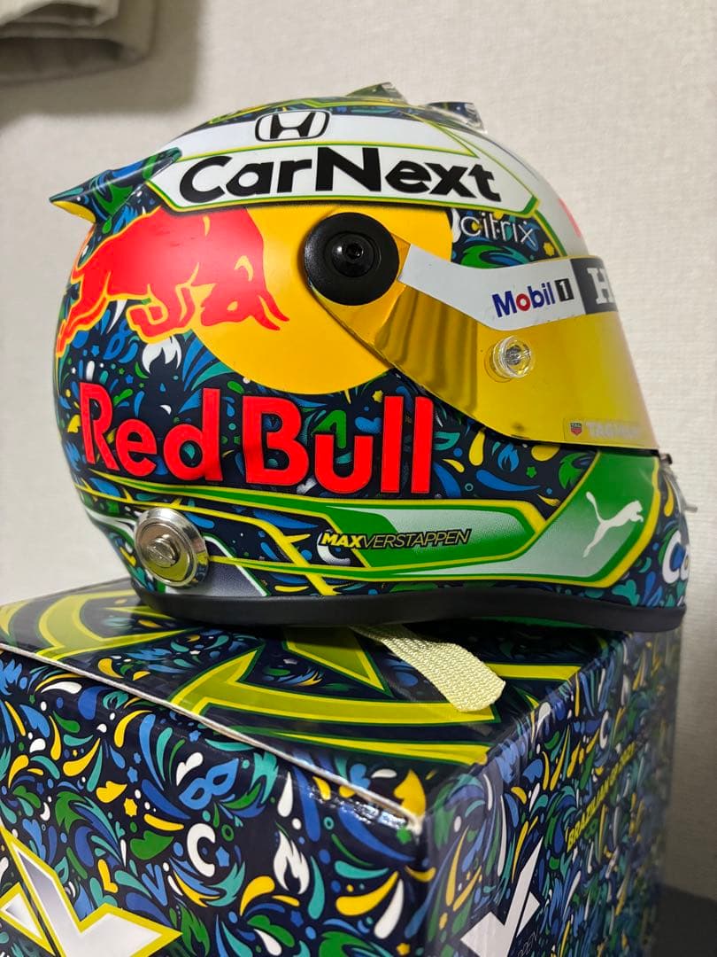 2021 レッドブル ホンダ F1 フェルスタッペン ブラジル1/2ヘルメット