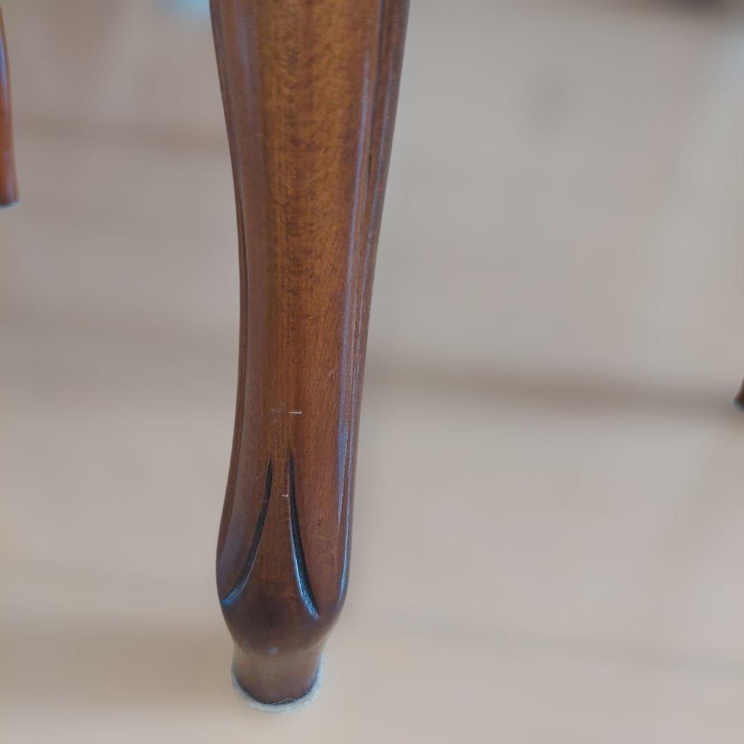 【極美品】木製スツール 花柄 猫脚 ヴィンテージ イタリア製