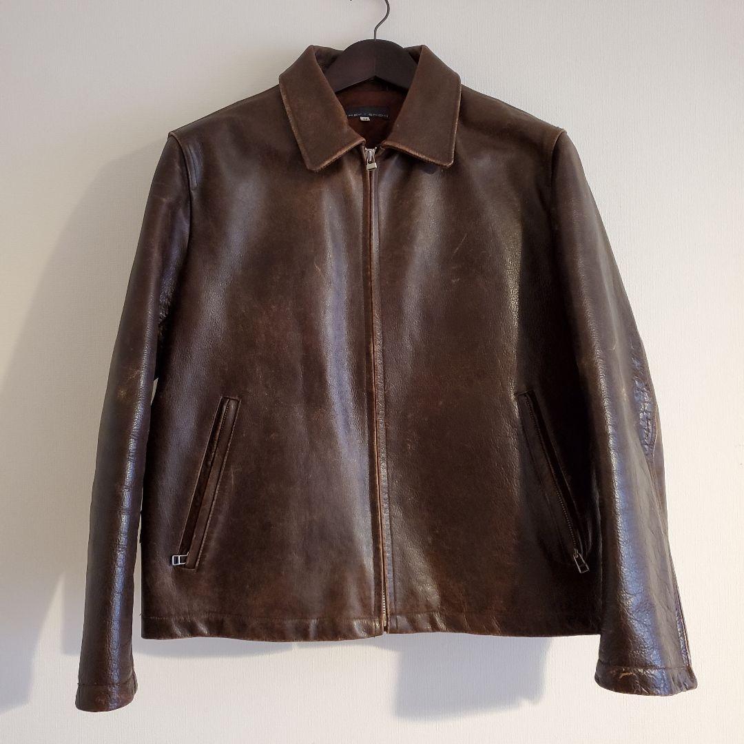 雰囲気◎ Vintage カウハイド シングルレザージャケット