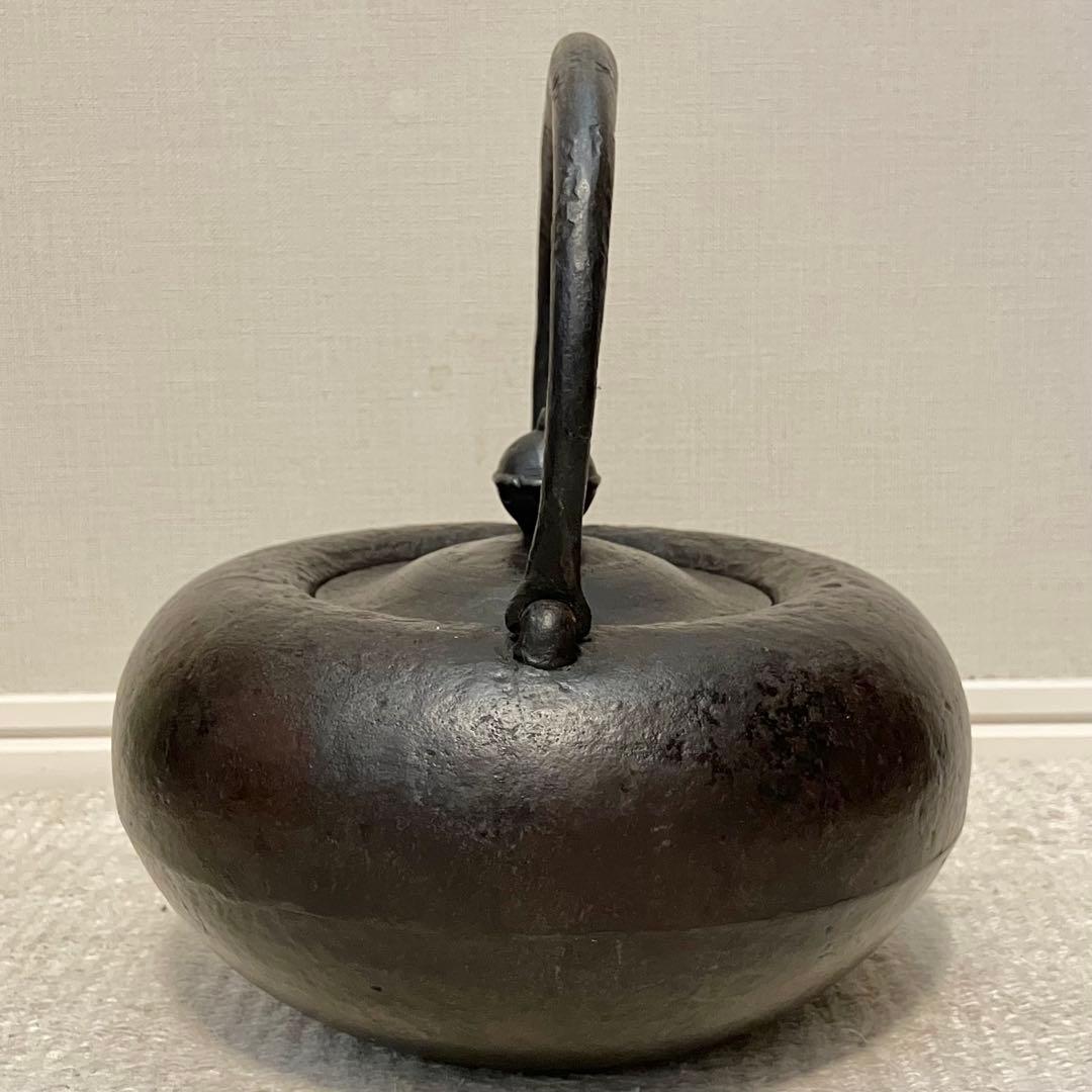 E*y様 超希少 南部 鉄瓶 一茶堂 鉄器 Vintage 時代物 虫食い 摘