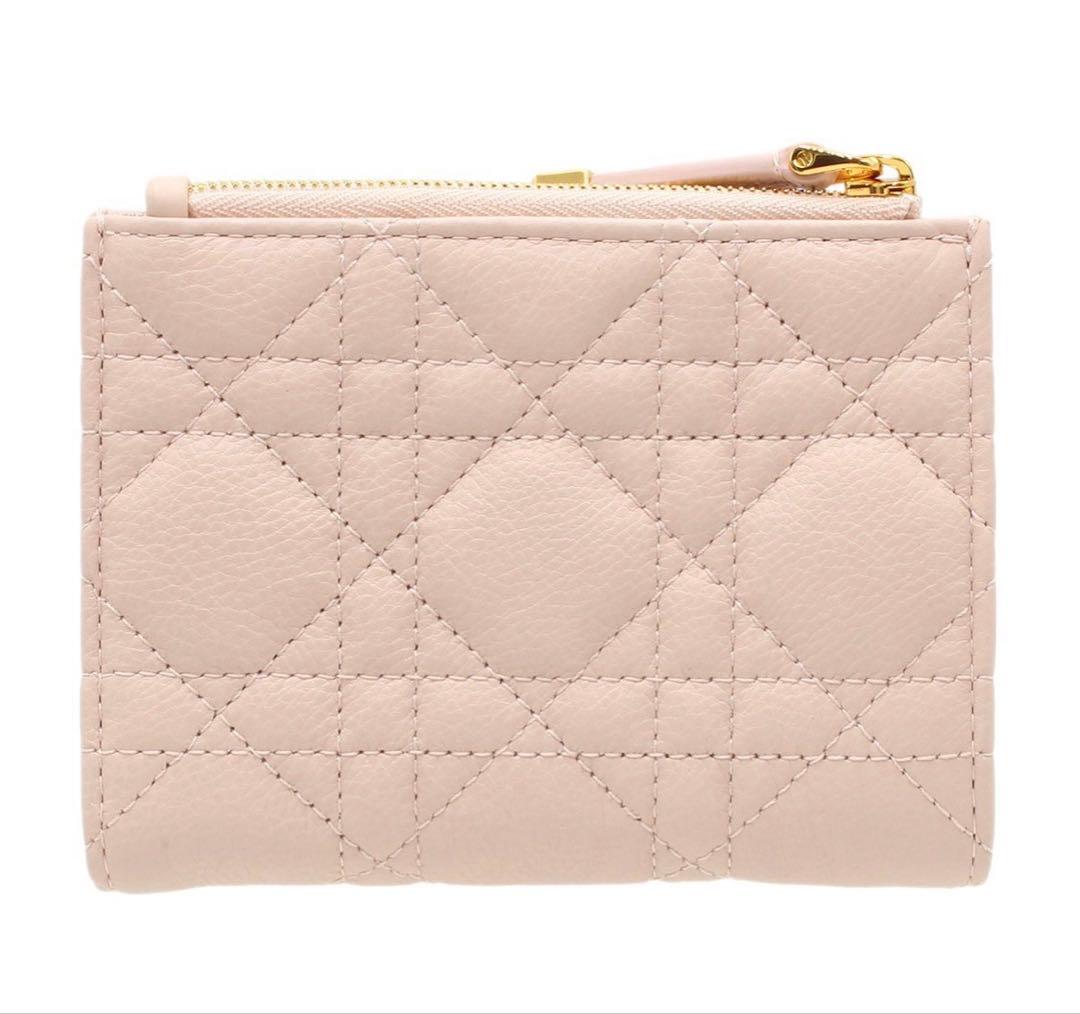 S2028 未使用 ディオール Dior Caro Dahlia 二つ折り財布