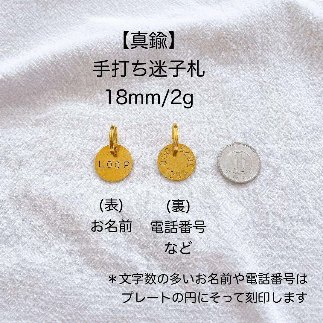 【オーダー窓口】ペット用迷子札チョーカー　長さ調整可能タイプ