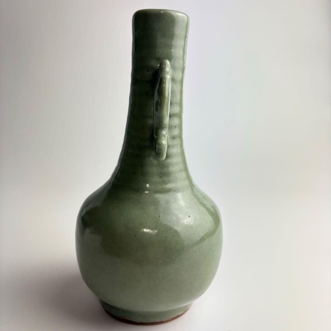中国 青磁 花瓶 壷 美術品 陶磁器