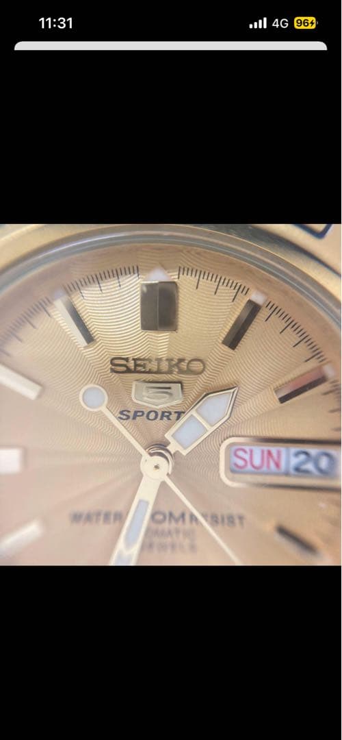 SEIKO ゴールド 自動巻き腕時計　美品‼️