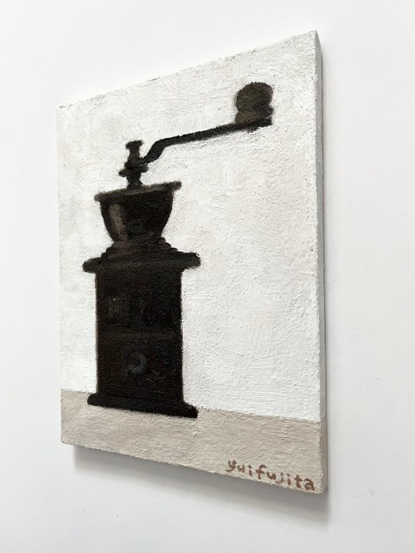 油彩画　コーヒーミル
