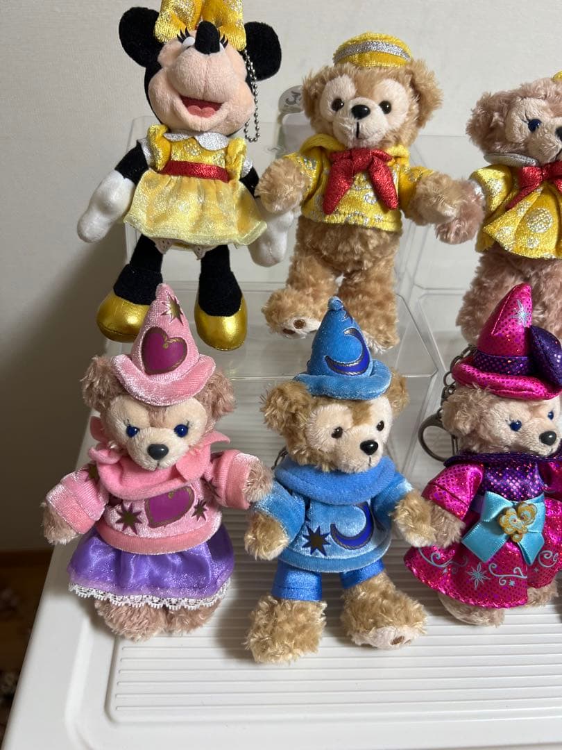 ダッフィー、シェリーメイぬいぐるみバッチ、ぬいぐるみストラップ、10、30周年