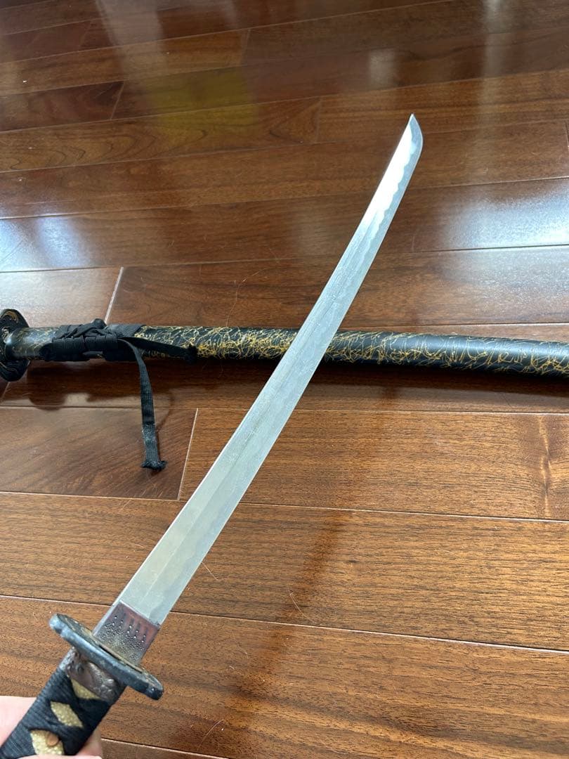 骨董品 日本刀 レプリカ 龍模様 大刀と小刀セット