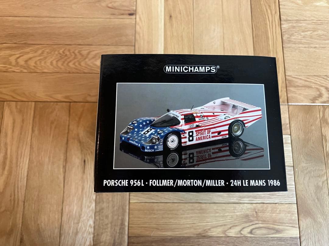 未開封 1/18 MINICHAMPS ポルシェ 956L 1986 #8