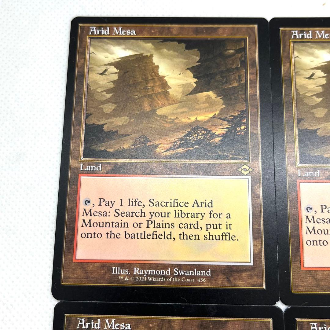 乾燥台地　旧枠　英語　4枚セット　MTG