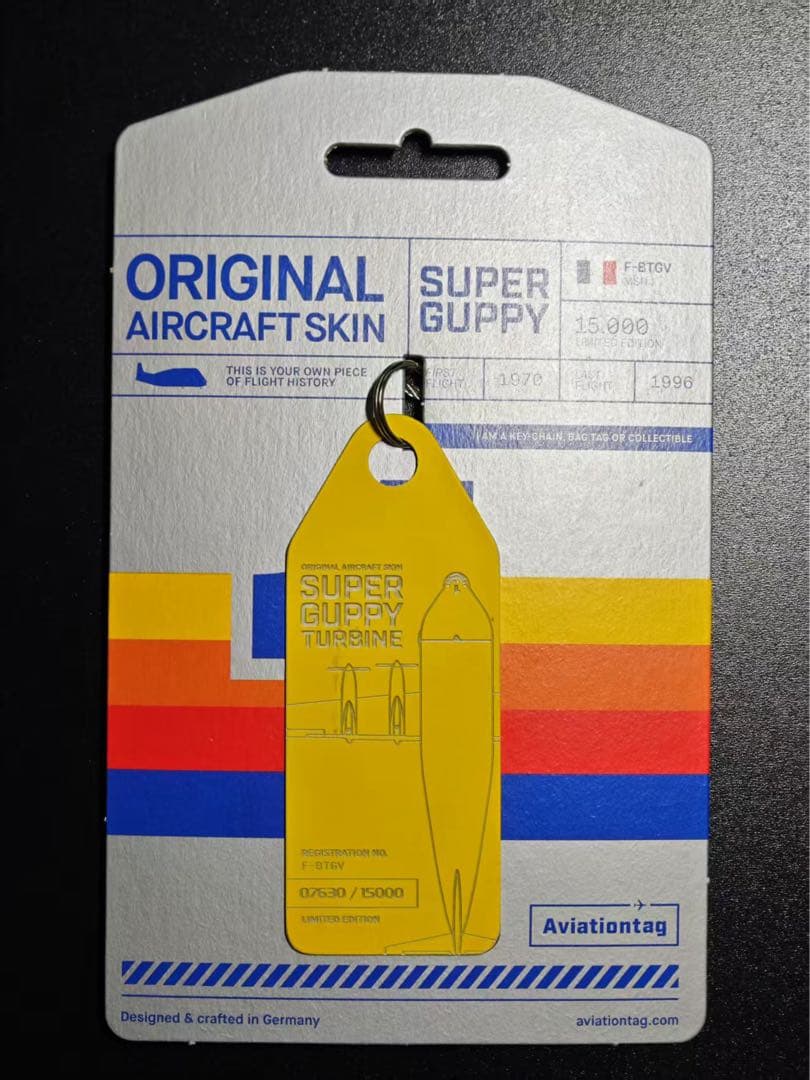 スーパーグッピー Aviationtag 黄色
