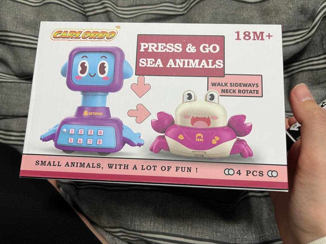 CARLORBO 車 おもちゃ ミニカー 知育玩具 1~5歳向け4台セット K