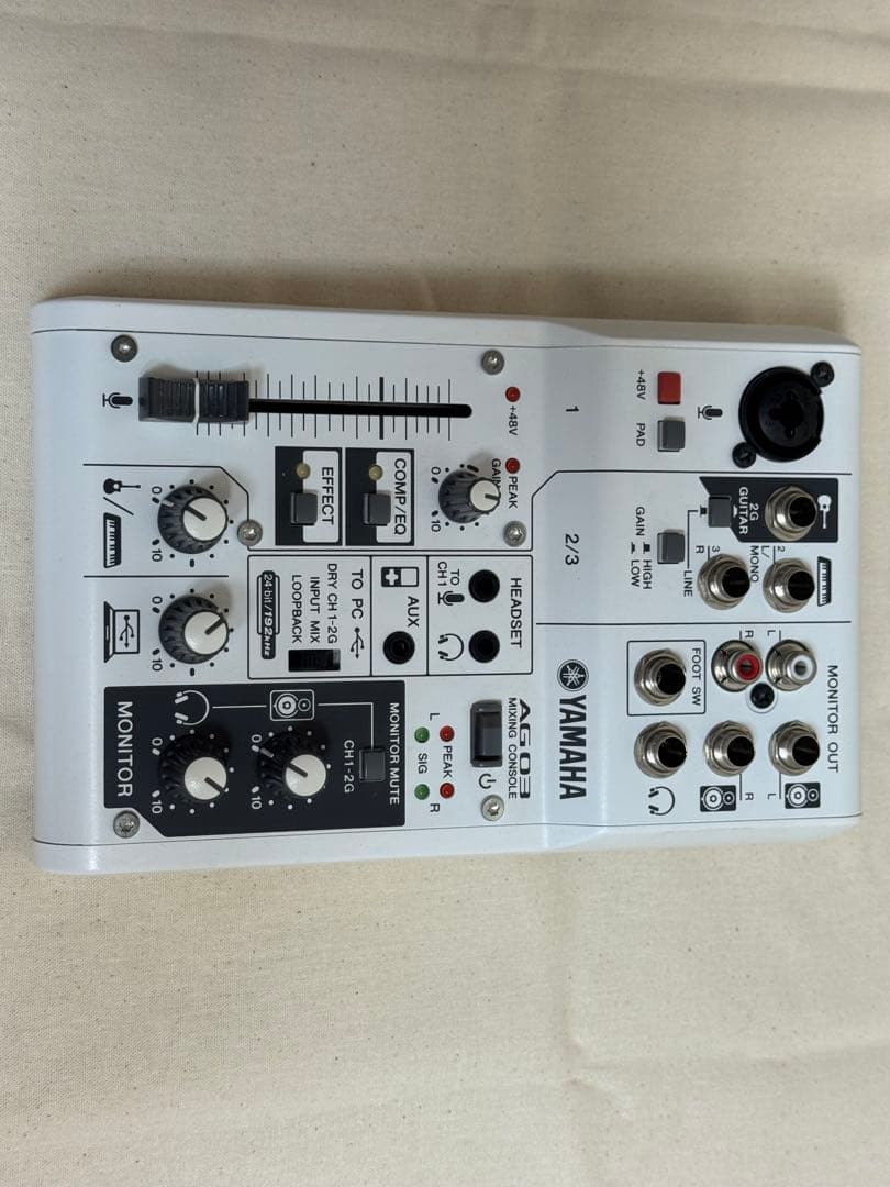 『テネシー』YAMAHA AG03 オーディオインターフェイス