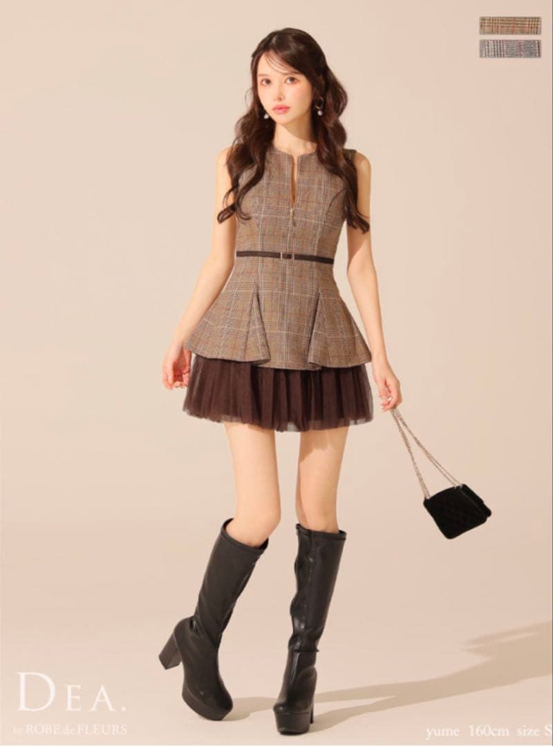 【新品未使用】 ROBEdeFLEURSミニドレス