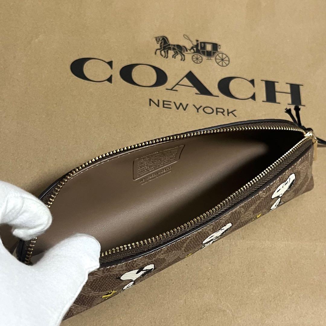 【新品未使用】COACH x PEANUTS スヌーピー コラボペンケース