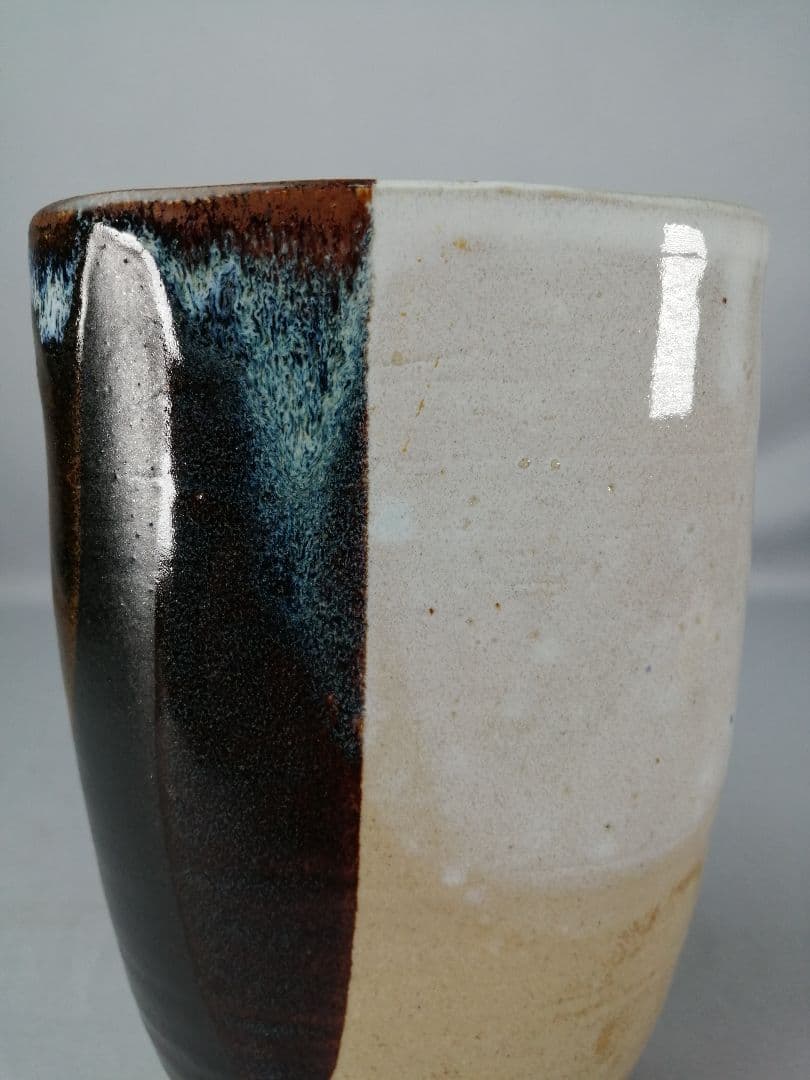 【茶道具】萬古焼　仁清写耳付水指　水指396