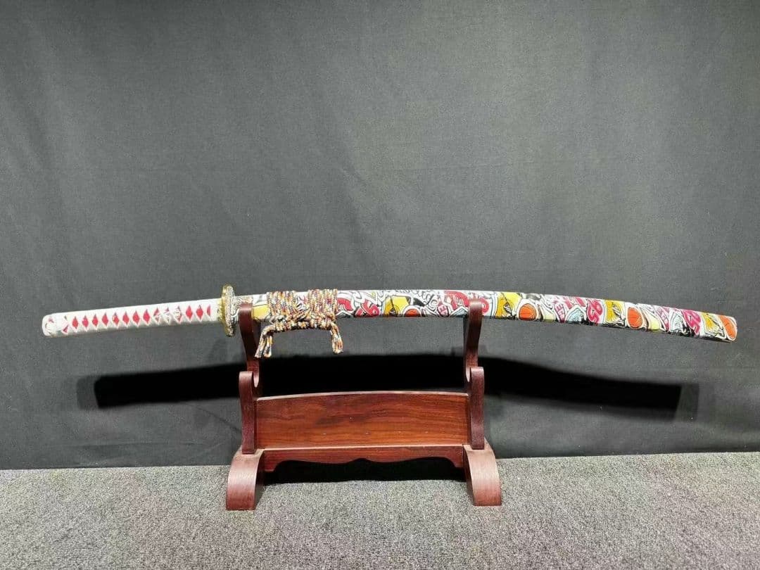 1061-武具 刀装具 日本刀　模造刀 居合刀 武士道 武蔵 鑑賞用 手鍛造打