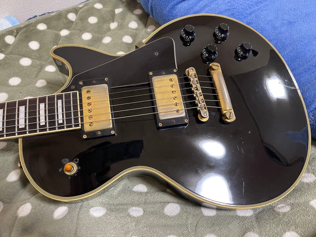 日本製 Burny バーニー レスポールカスタムタイプ エレキギター ジャンク