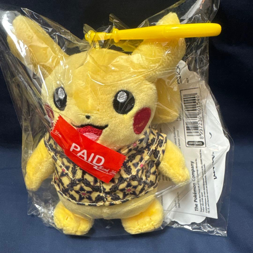 インドネシア　ピカチュウ　ぬいぐるみ　5点セット
