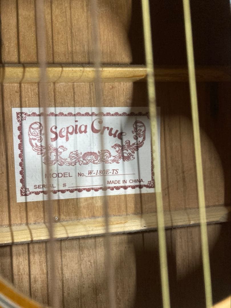 Sepia Crue　W-180E-TS　アコースティックギター