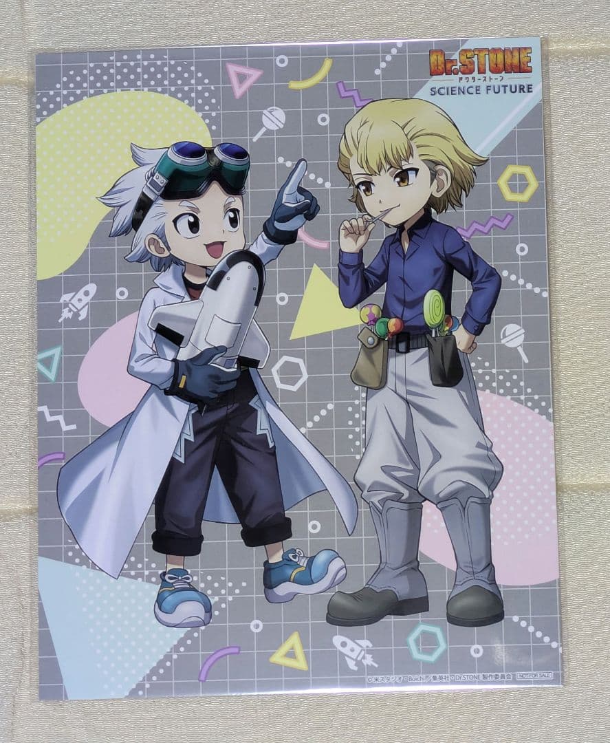 Dr.STONE ゼノ　スタンリー　特典缶バッジ・ビジュアルカードセット