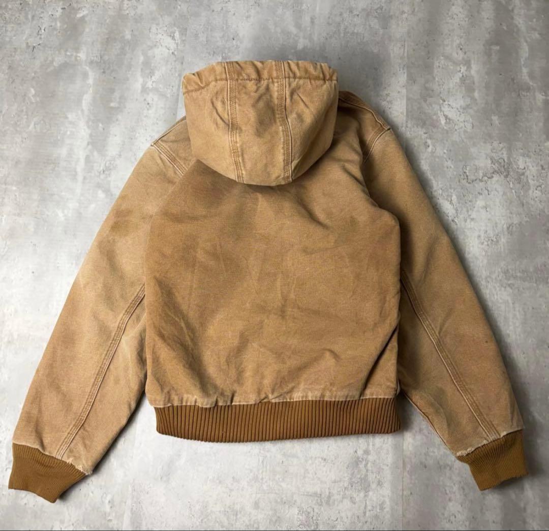 Carhartt カーハート ダック地 アクティブパーカー ブラウン KIDS