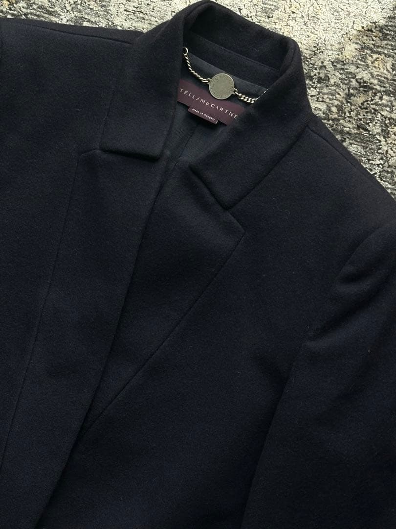 【美品】STELLA McCARTNEYステラマッカートニー　紺チェスターコート