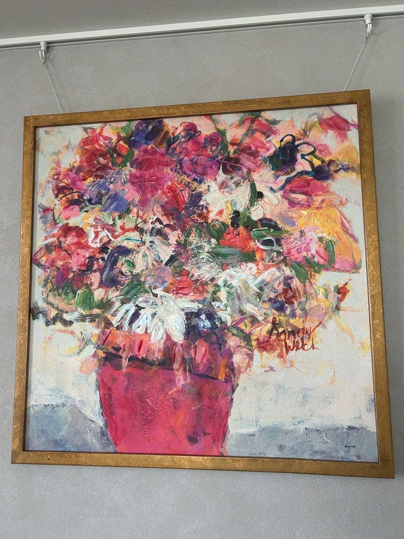 Francfranc SANDY WELCH アートボード フローラ ピンク
