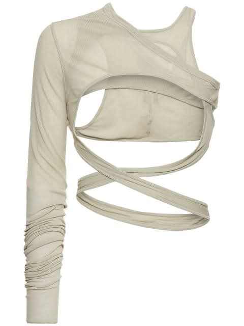 トップス Rick Owens Banana Skeletank Viscose Silk