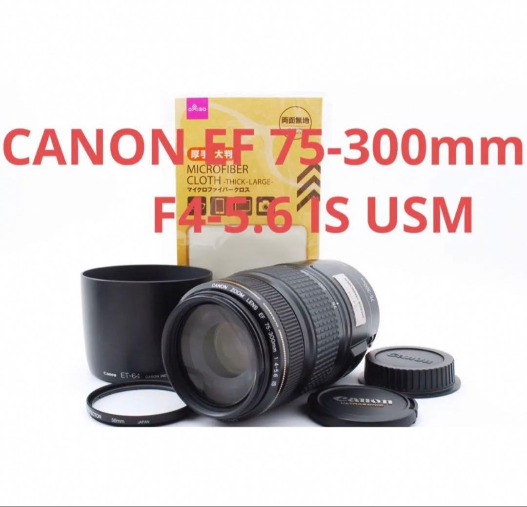 手ブレ補正搭載　CANON EF 75-300㎜ F4-5.6 IS USM