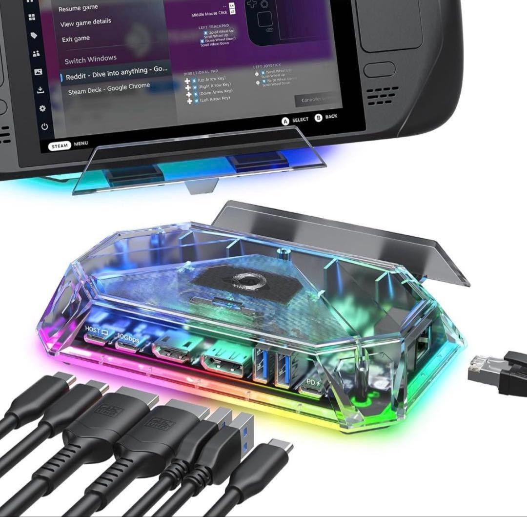 【開封・美品】JSAUX RGB ドッキングステーション 12-in-1 ポート