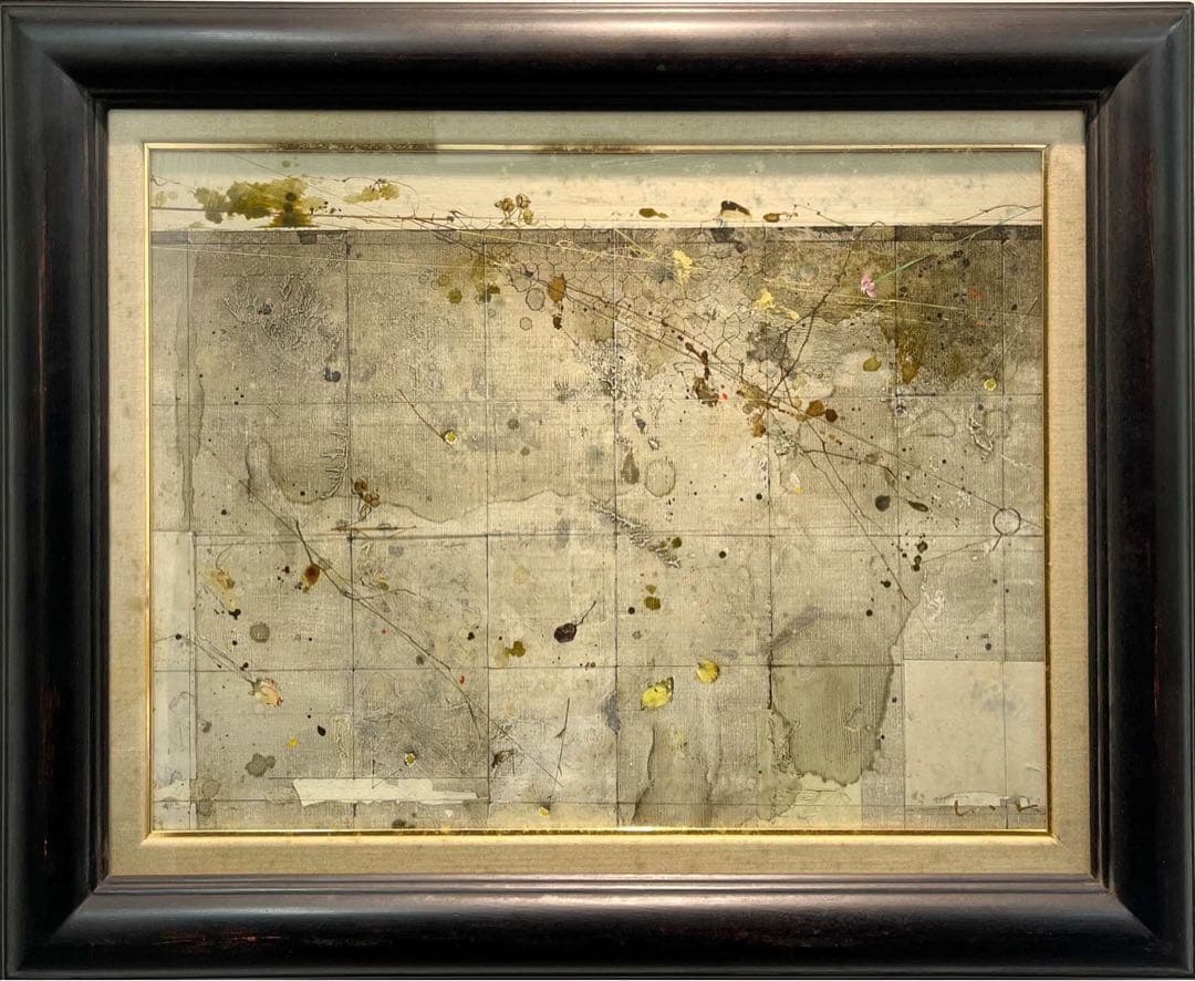 櫃田伸也　「小さな流れ」 10号　油彩画