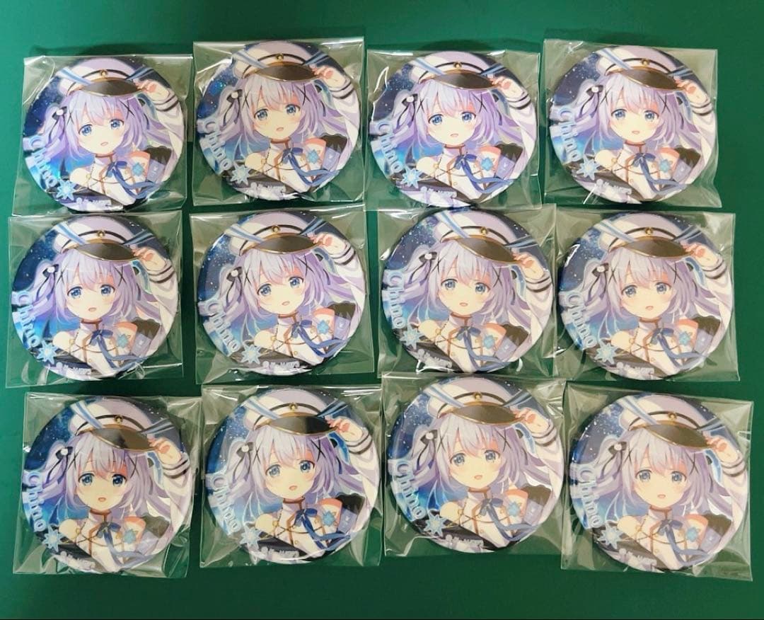 ごちうさ　チノ　缶バッジ　銀河特急　12個