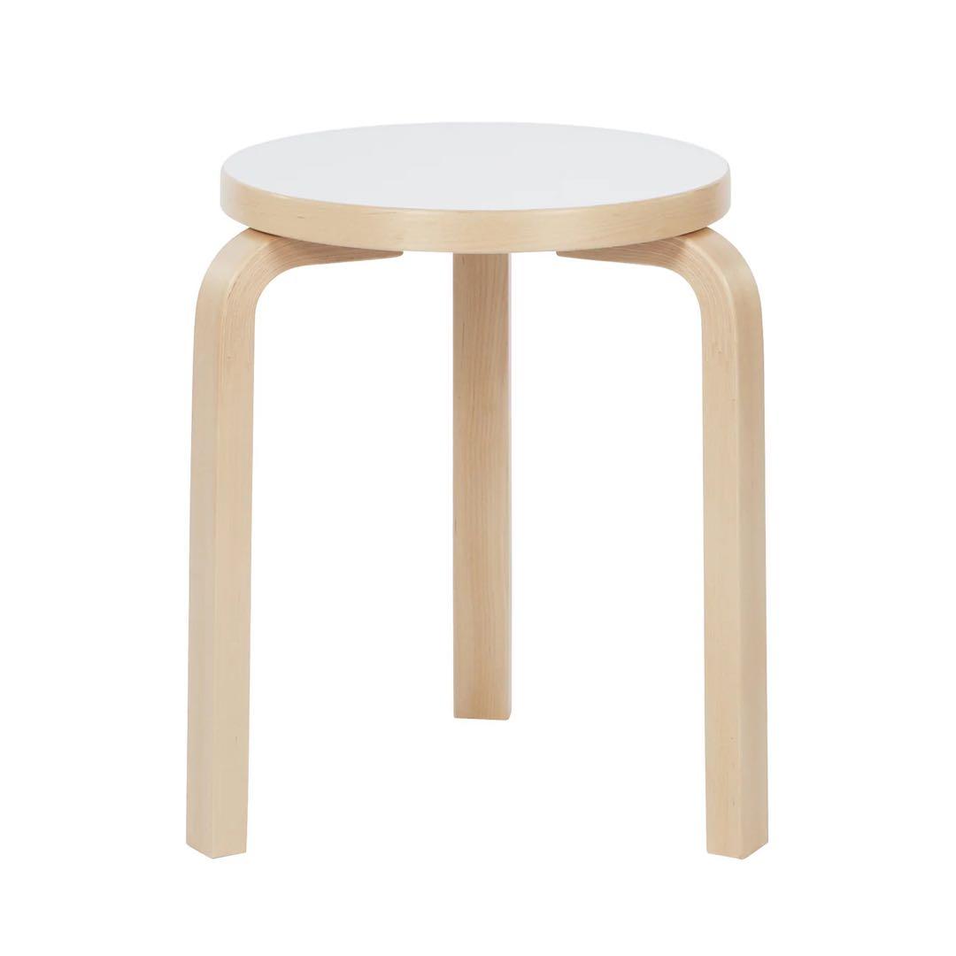 【正規品】artek スツール 60 ホワイト ラミネート