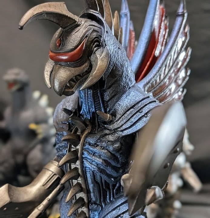 ＦＷゴジラ＆ガイガン（公開年発売版）＋機龍（現行サイズ）バンダイソフビ
