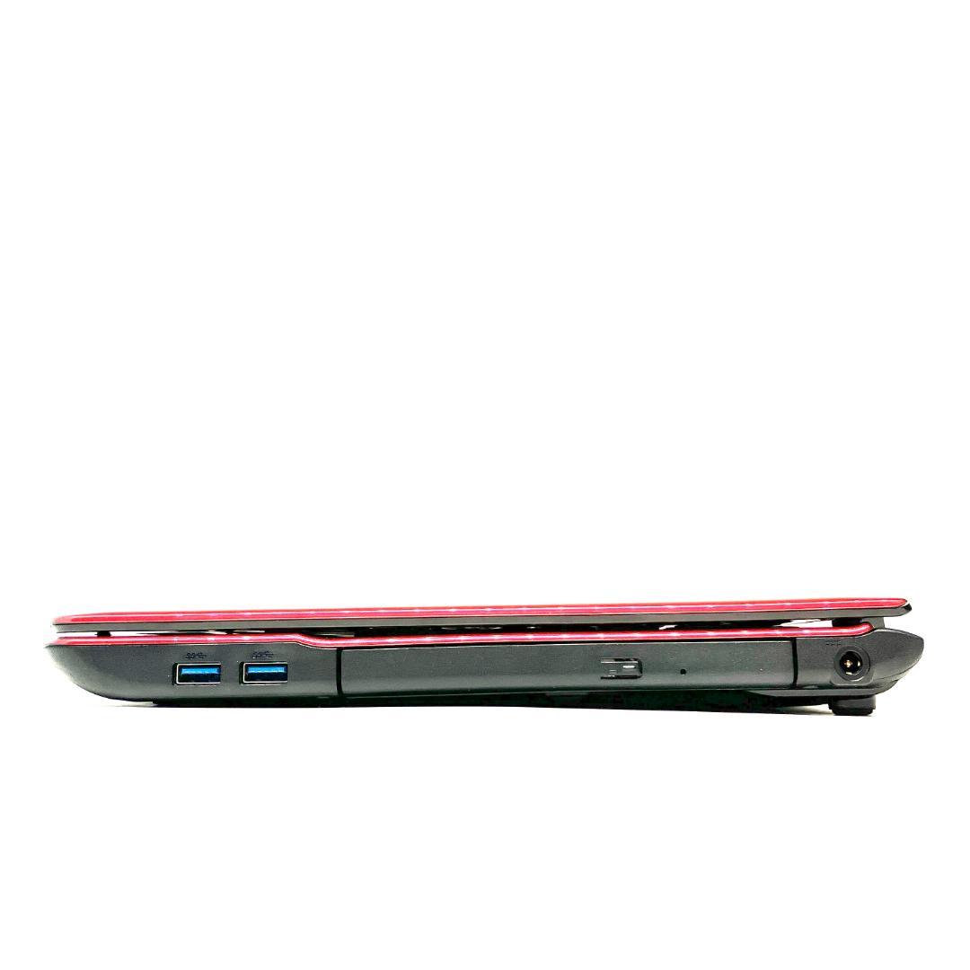 機能充実❣️軽快SSD✨艶赤 綺麗なノートパソコン✨ブルーレイ オフィス カメラ