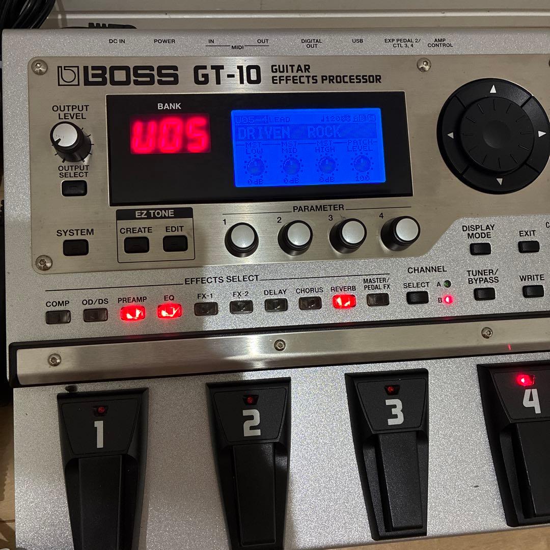 完動品！acアダプターセット　【美品】BOSS GT-10 マルチエフェクター