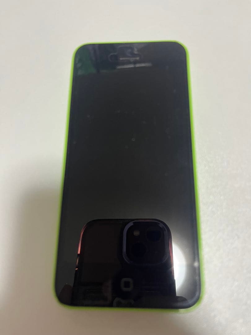 値下げ中Apple iPhone 5c ライムグリーン 本体 レア