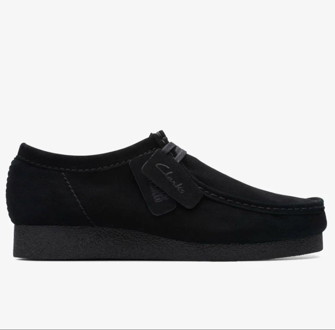 Clarks ワラビー エヴォウォータープルーフ　（ブラックスエード）