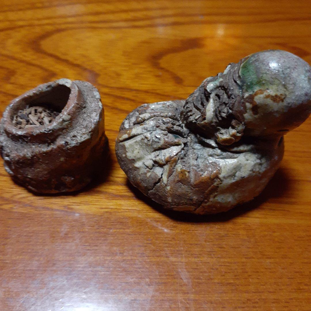 香合　寿老　正木焼　福禄寿　茶道具　正木惣三郎　宗三郎　伊織　香炉　尾張