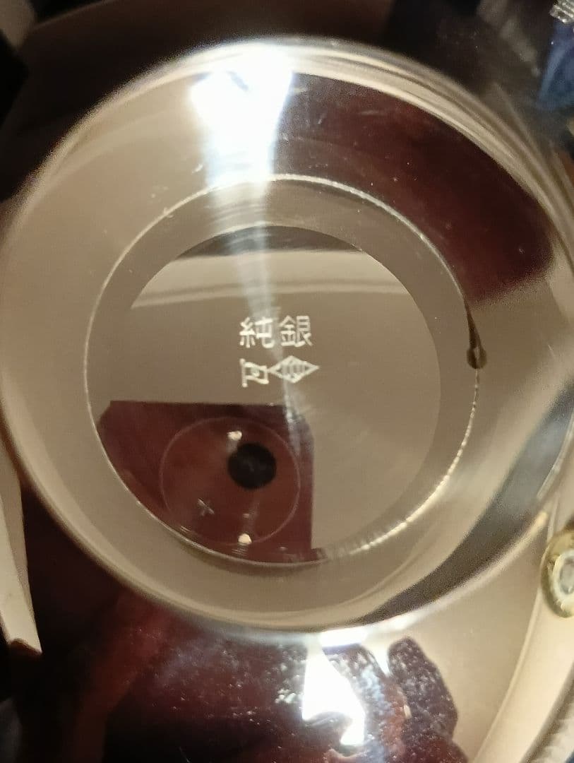 陸上自衛隊　純銀製銀杯木箱付き