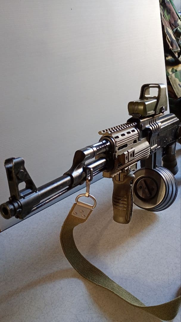 AK47東京マルイ外装パーツ改造ドラムマガジン