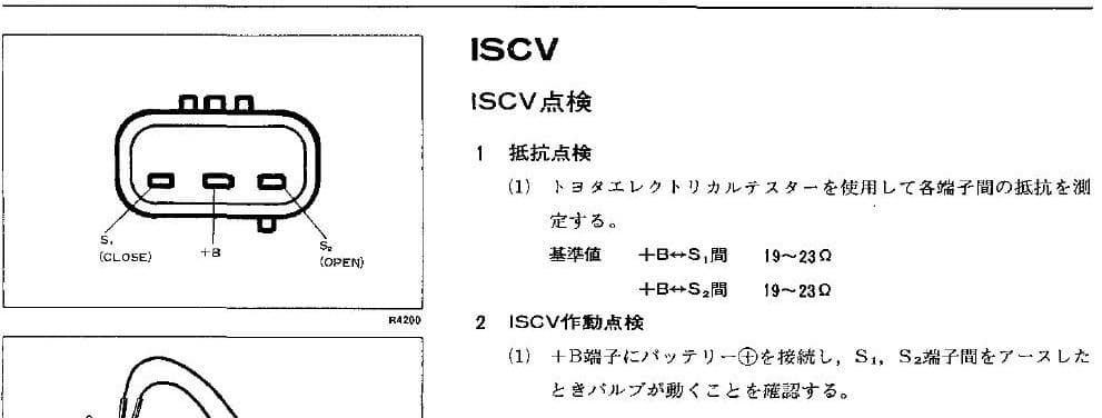 トヨタ MR2 SW20 ISCV アイドルスピードコントロールバルブ