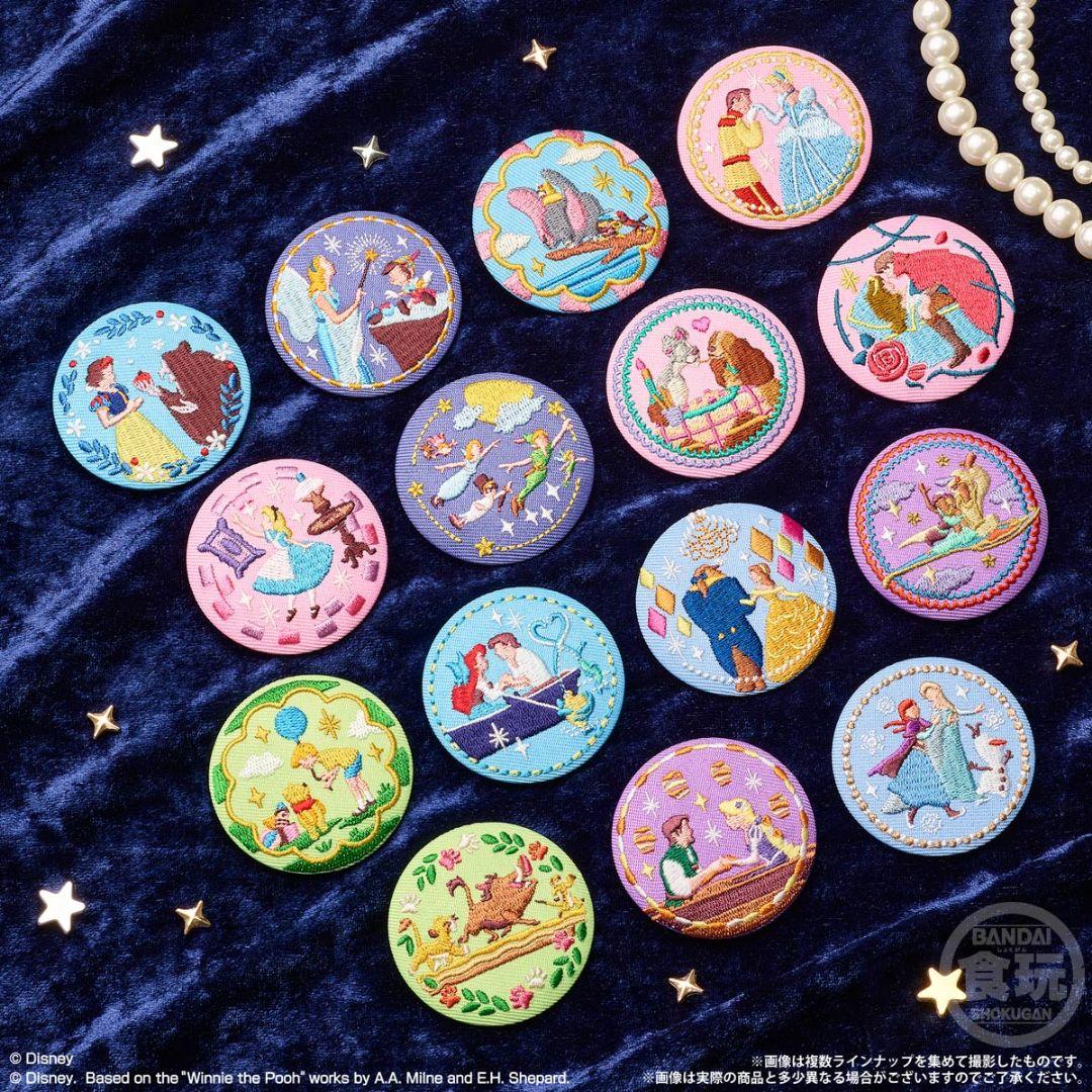 Disney Characters 刺繍缶バッジビスケット第1弾 第2弾
