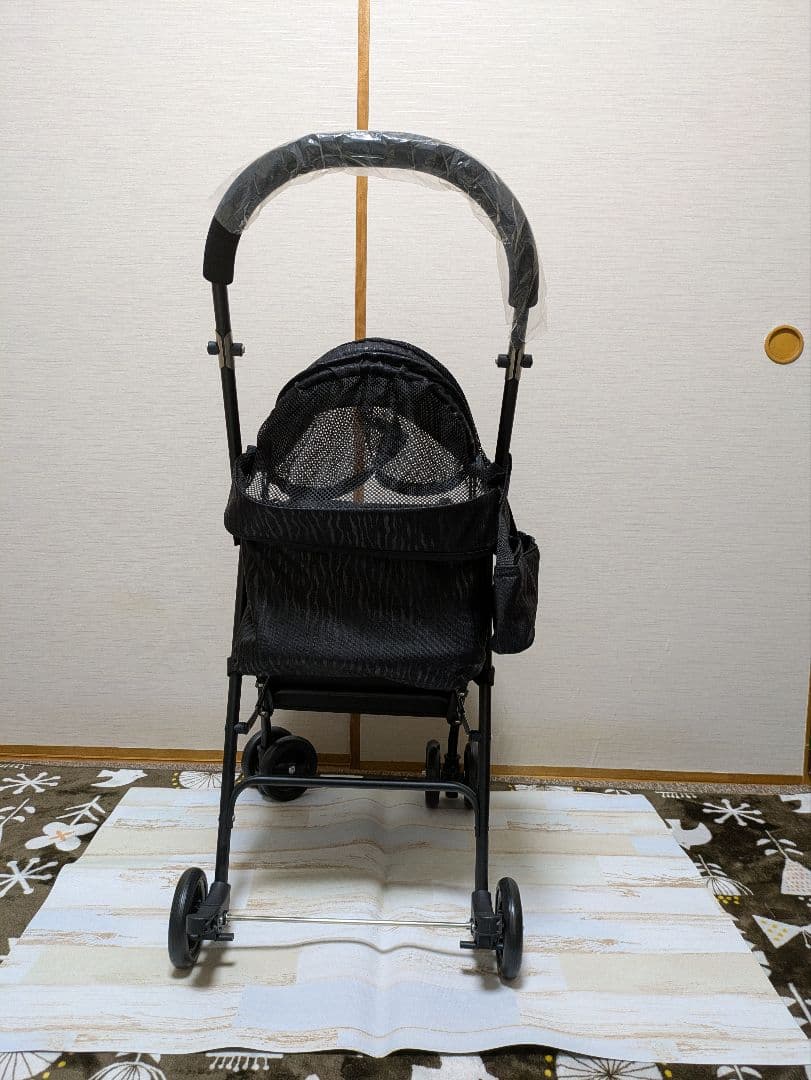 ブラック メッシュ ペットカート