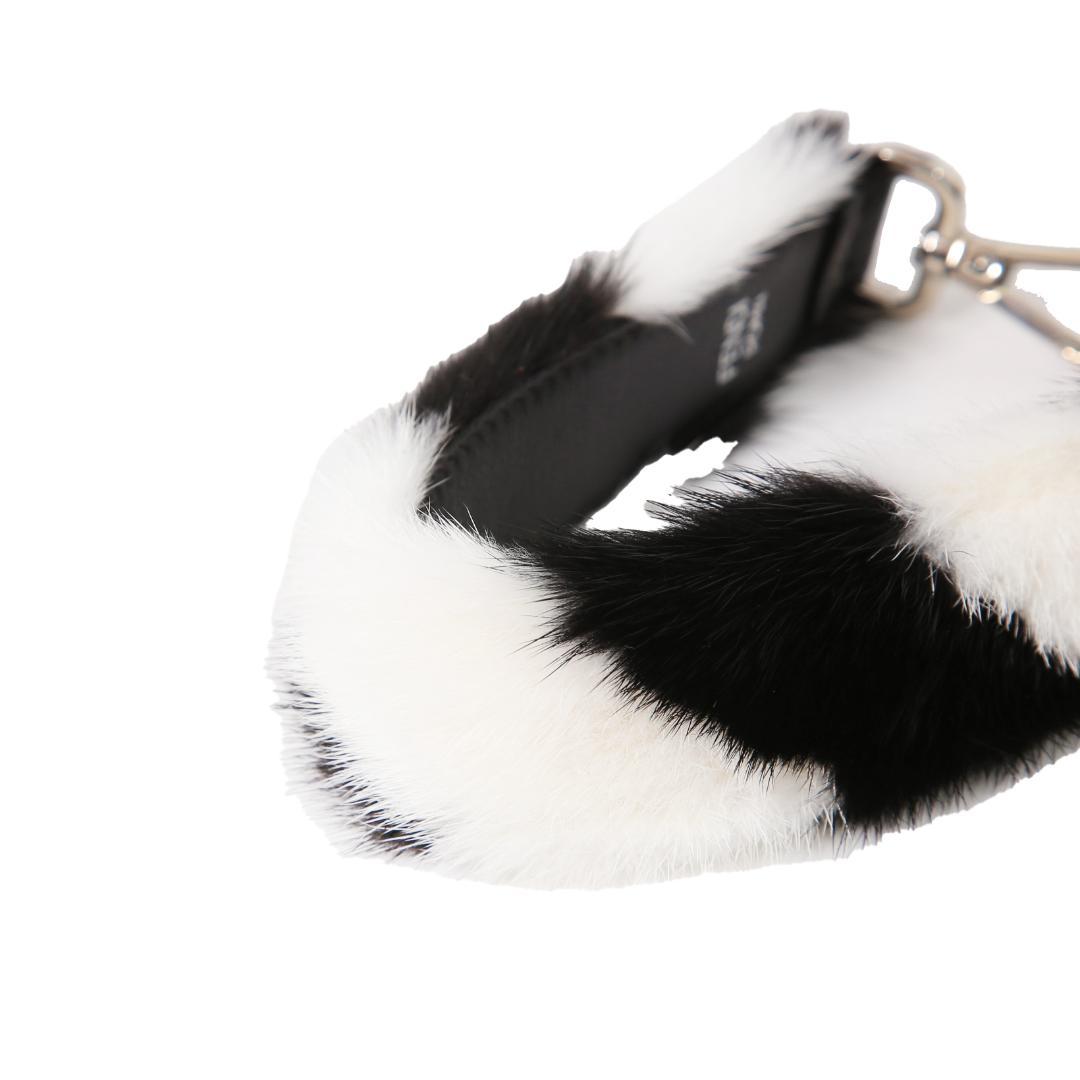 FENDI MINI STRAP YOU ミンクファー レザー バッグストラップ